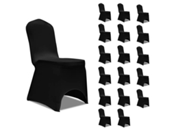 Chair Cover, Chair Covers Vidaxl Preto Tecido (n/a)