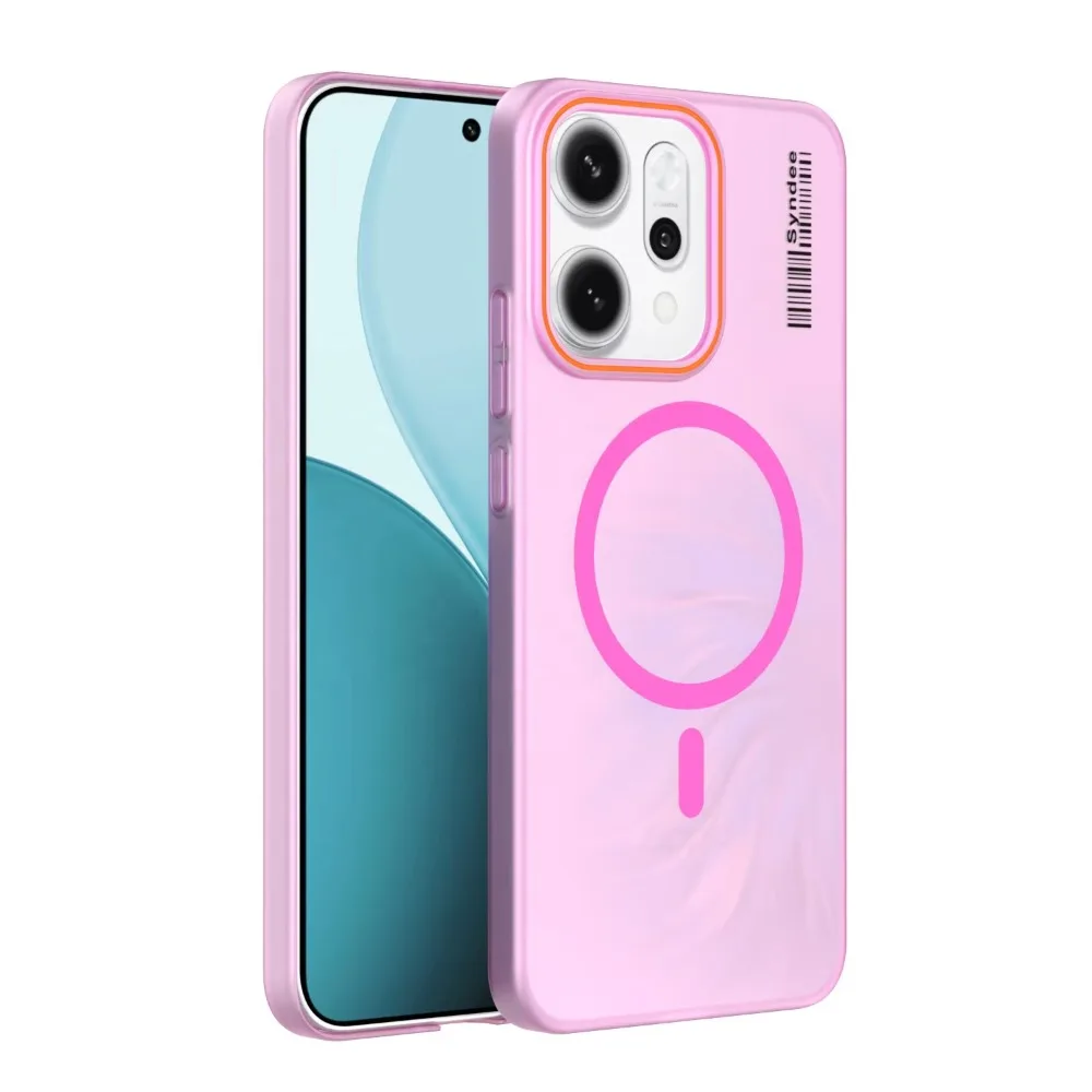(rosa, Oppo Reno11 F) Capa De Celular Fosca Translúcida, Capa Protetora Magnética De Pc Resistente A Impactos