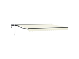 Conjunto 1 Toldo Manual Vidaxl Antracite Alumínio (5 × 3,5 M)