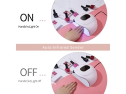 //secador De Unhas Com Lâmpada Uv, Lâmpada Para Unhas Com 18 Lâmpadas Led, Led Uv De 72w//