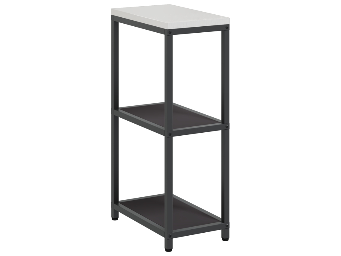 Conjunto 1 Armazenamento De Cozinha Vidaxl Preto Aço (30 X 50 X 92 Cm)