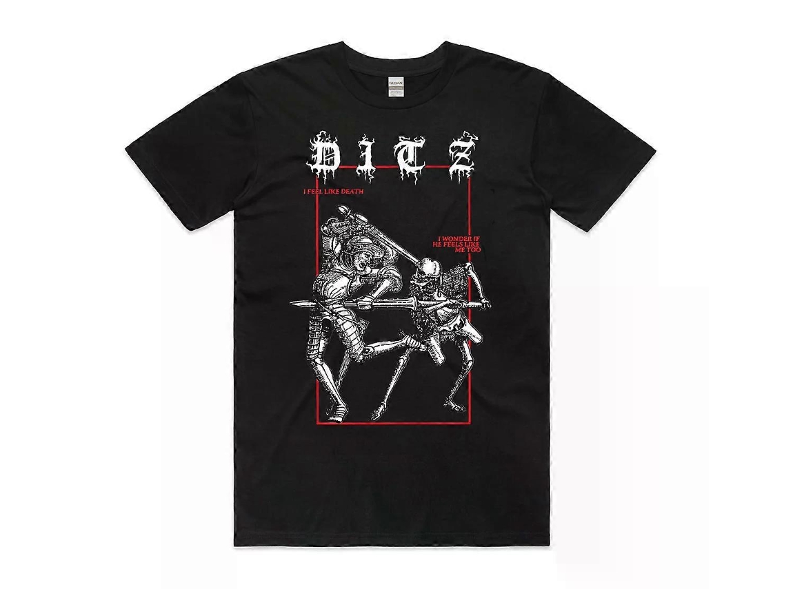 Ditz I Feel Like Death Black T shirt Unisex Best Sellers Sizel ROCKINSTONE