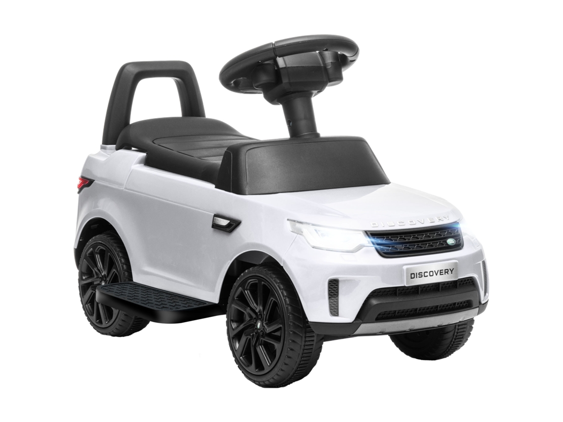 Carro Para Crianças Com Licença Land Rover 6v, Funcionamento Elétrico E A Empurrar, Velocidade 3km/h, Branco
