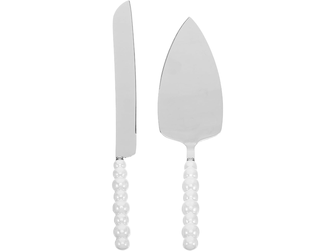 Conjunto De Cortador De Bolos Em Aço Inoxidável Com Lâmina Serrilhada