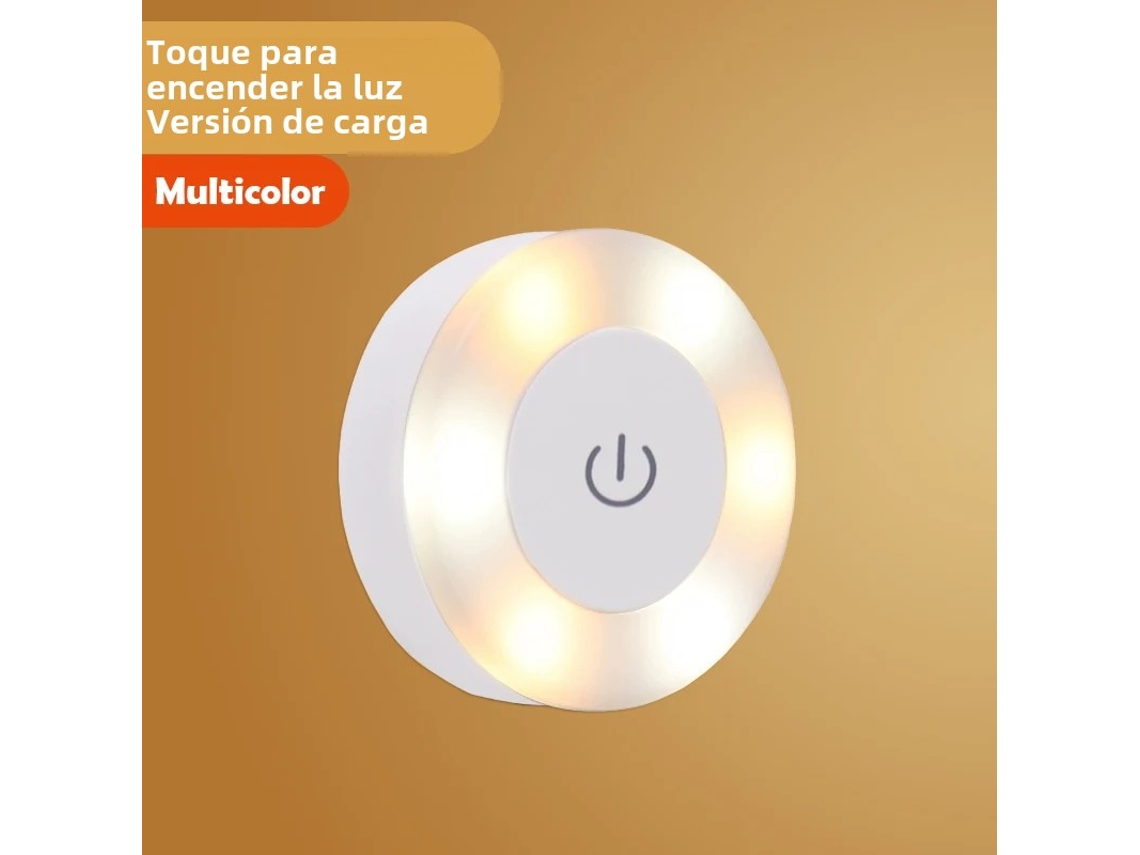 Luz Noturna Led Sensível Ao Toque, Recarregável Via Usb MDUG (duas Cores)