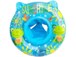 Boia Inflável para Bebês com Assento, 50 Cm Formato de Sapo, Crianças de 6 a 36 Meses AQUAFORGE