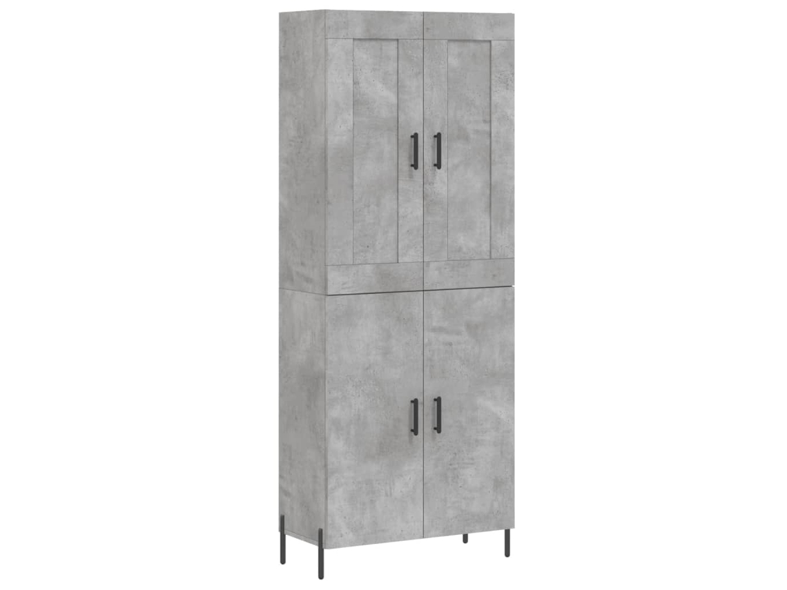 Highboard, Highboards Vidaxl Cinzeto Madeira Processada (n/a)