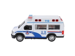 Carro De Polícia Modelo Liga Som Luz Porta Aberta Reversível Presente Para Menino