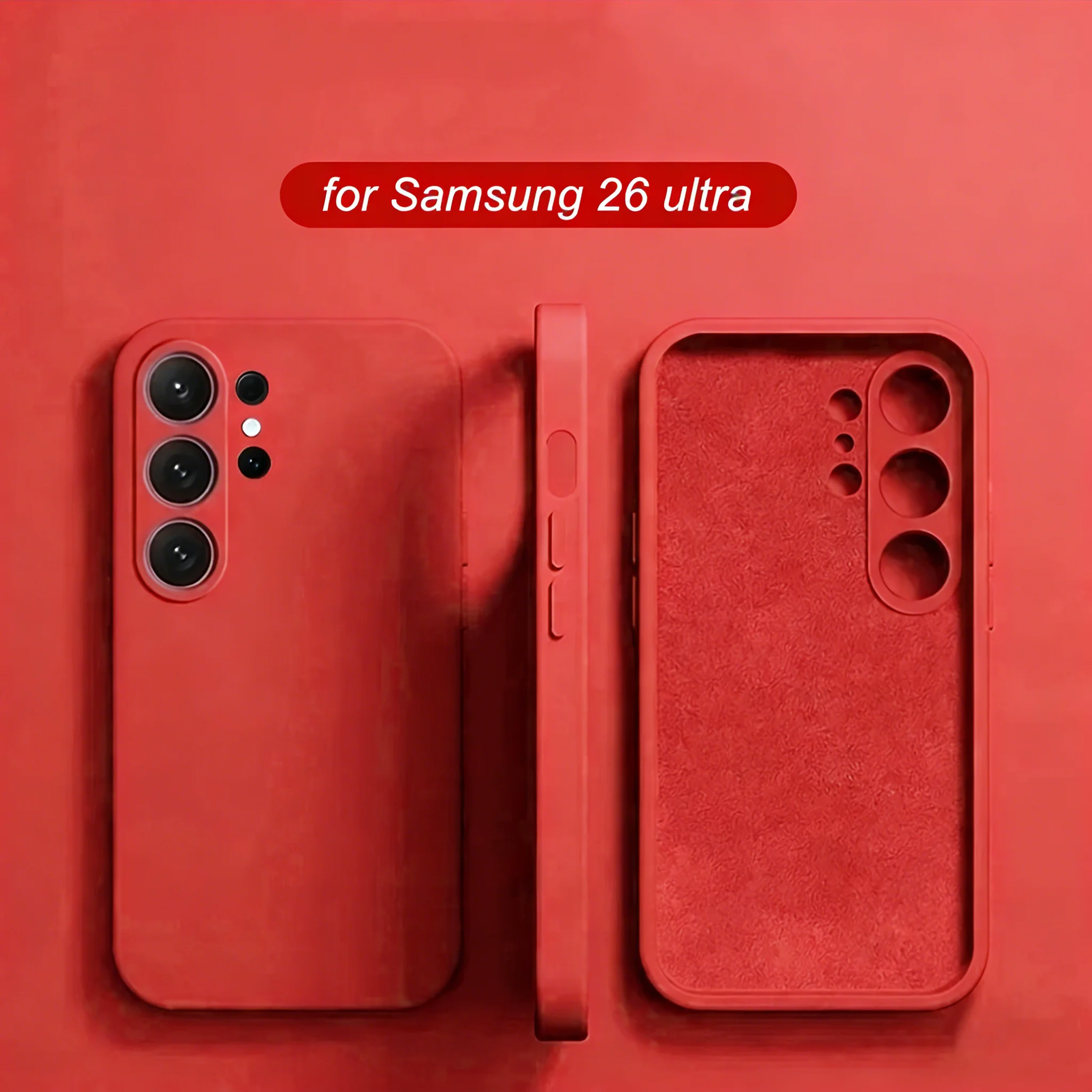 Capa De Celular Em Silicone Líquido (galaxy S24 Borgonha), Adequada Para Proteção Da Lente Samsung.
