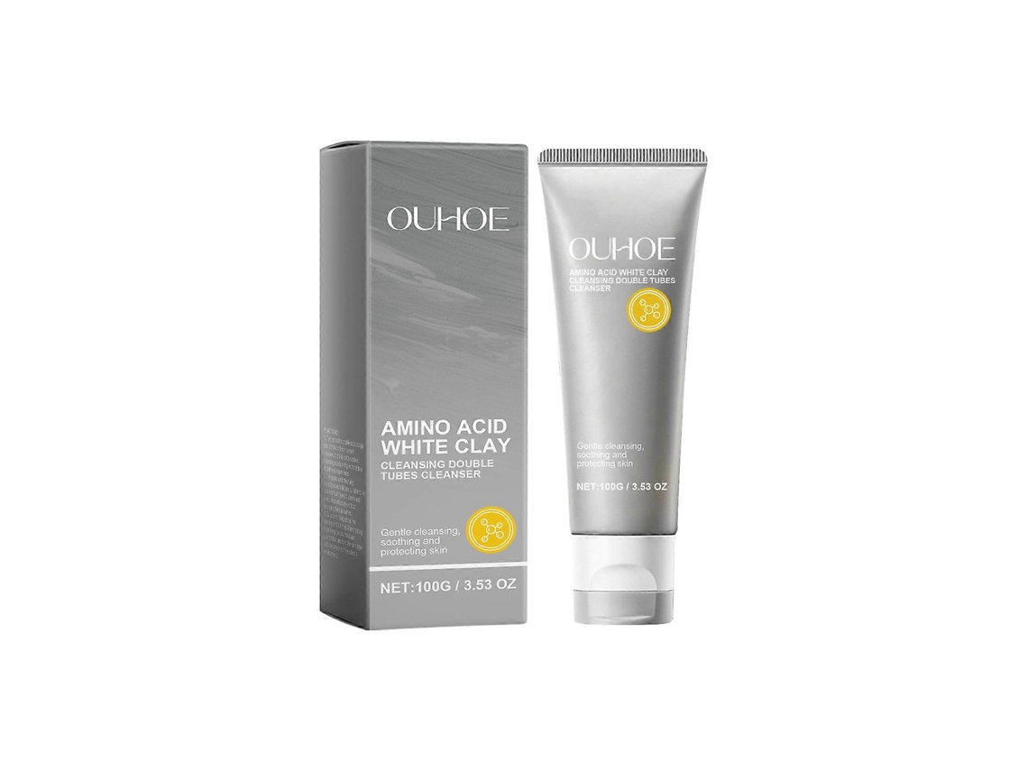Sabonete Facial De Dupla Ação Com Aminoácidos: Hidratante, Iluminador E Suave Para Todos Os Tipos De Pele.