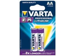 Varta 2X 1.5V 6106 Bateria Descartável Aa Lítio