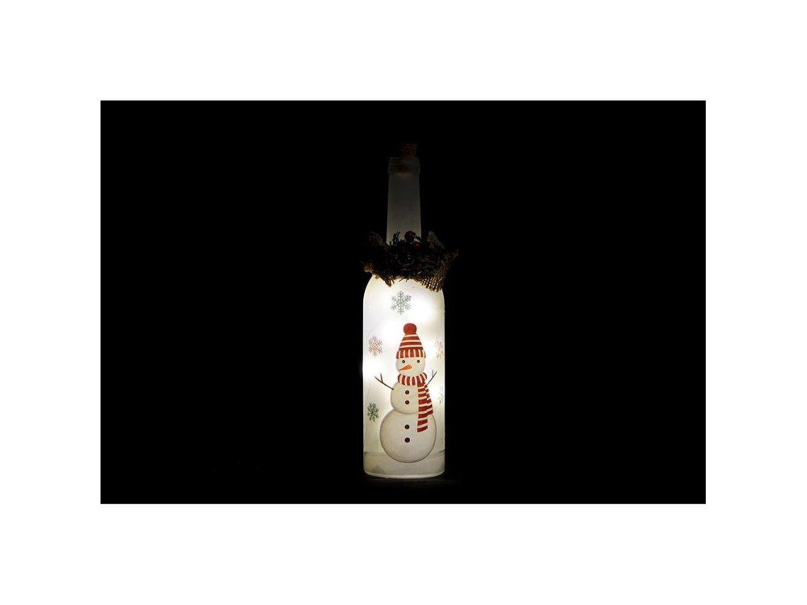 Garrafa Led Dkd Home Decor Cristal Natal 2 Pcs 7.5 X 7.5 X 30 Cm