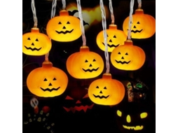 Cordão De Luzes, Formato De Abóbora, 3 M, 20 Leds, Tema De Natal E Halloween, Para Festas, Casamentos, Janelas, Árvores E Composição Sazonal