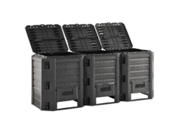 Composter, Composters Vidaxl Preto Plástico (1200 L)