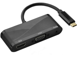 Usb C Câble Vers Vga À Tapez Para Adaptateur Convertisseur Black
