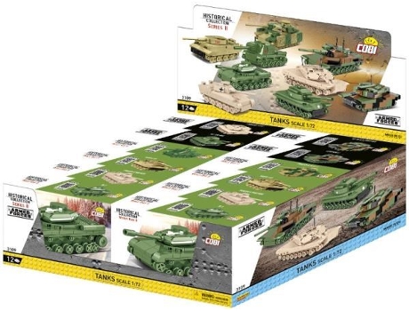 3109 Coleção Histórica Wwii Cdu Tanks Escala 172 P12 Mix Preço Para 1 Pc Cobi