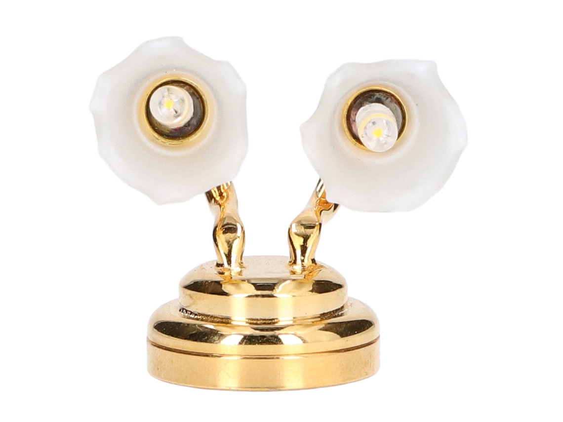Mali lâmpada de Parede Miniatura Led para Casa de Bonecas 1:12 com Interruptor Decorativa