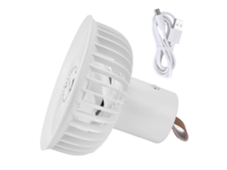 Ventilador Portátil Usb Carregável Branco Casa Camping
