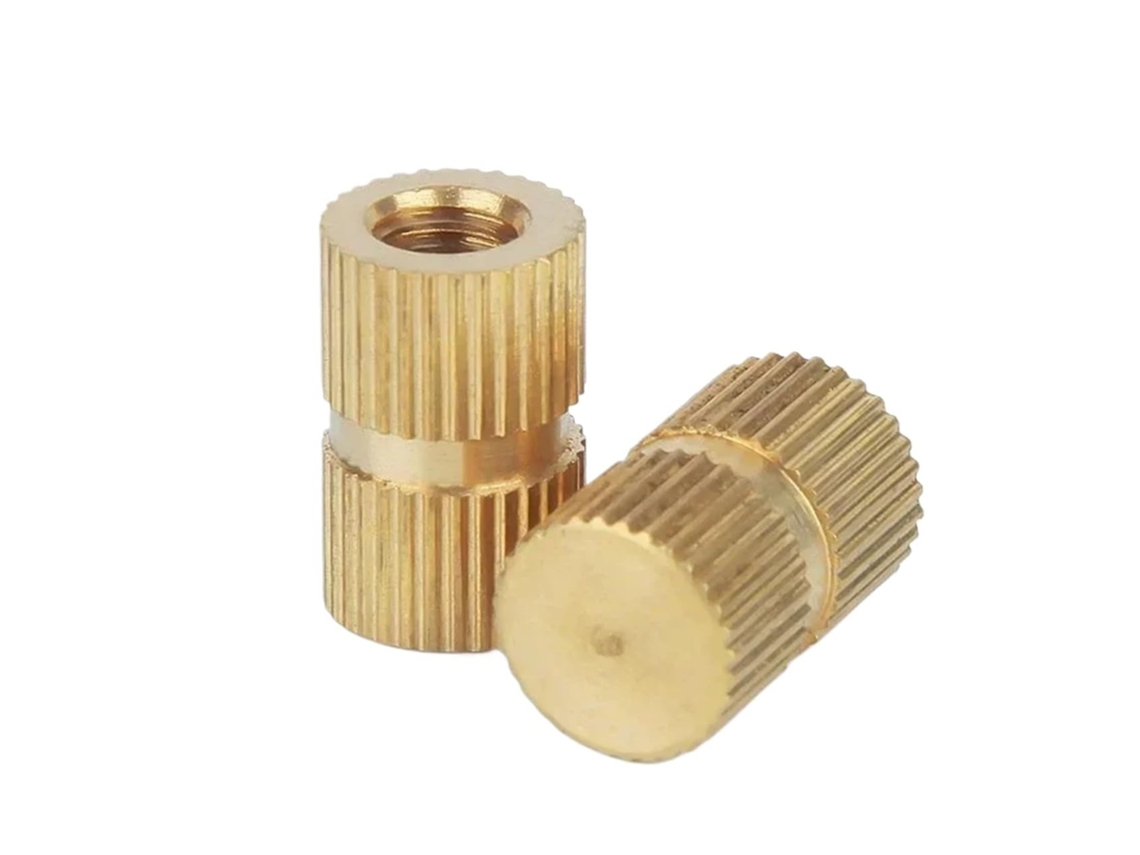 Peças ~ 20 Porca De Inserção Fusão Injetada Serrilhada M3 M4 M5 M4x6x20 10