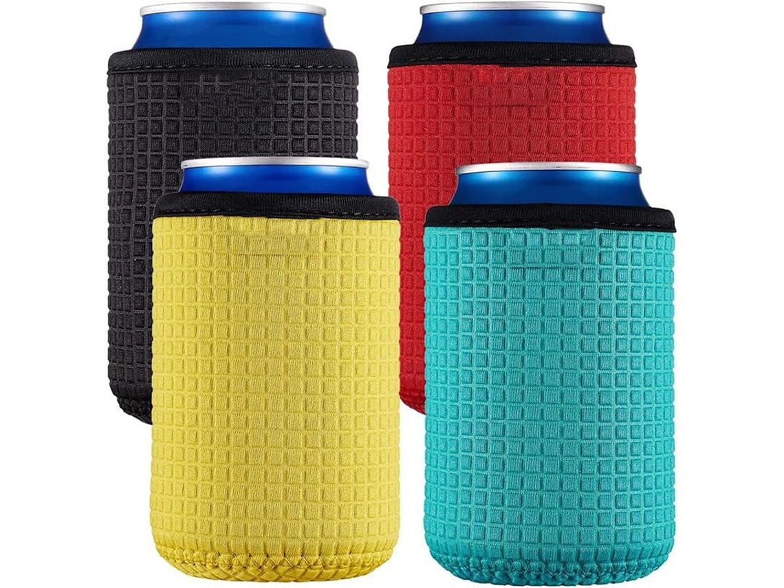 Pacote Com 4 Capas Térmicas De Neoprene Para Latas De 330ml De Refrigerante/cerveja.
