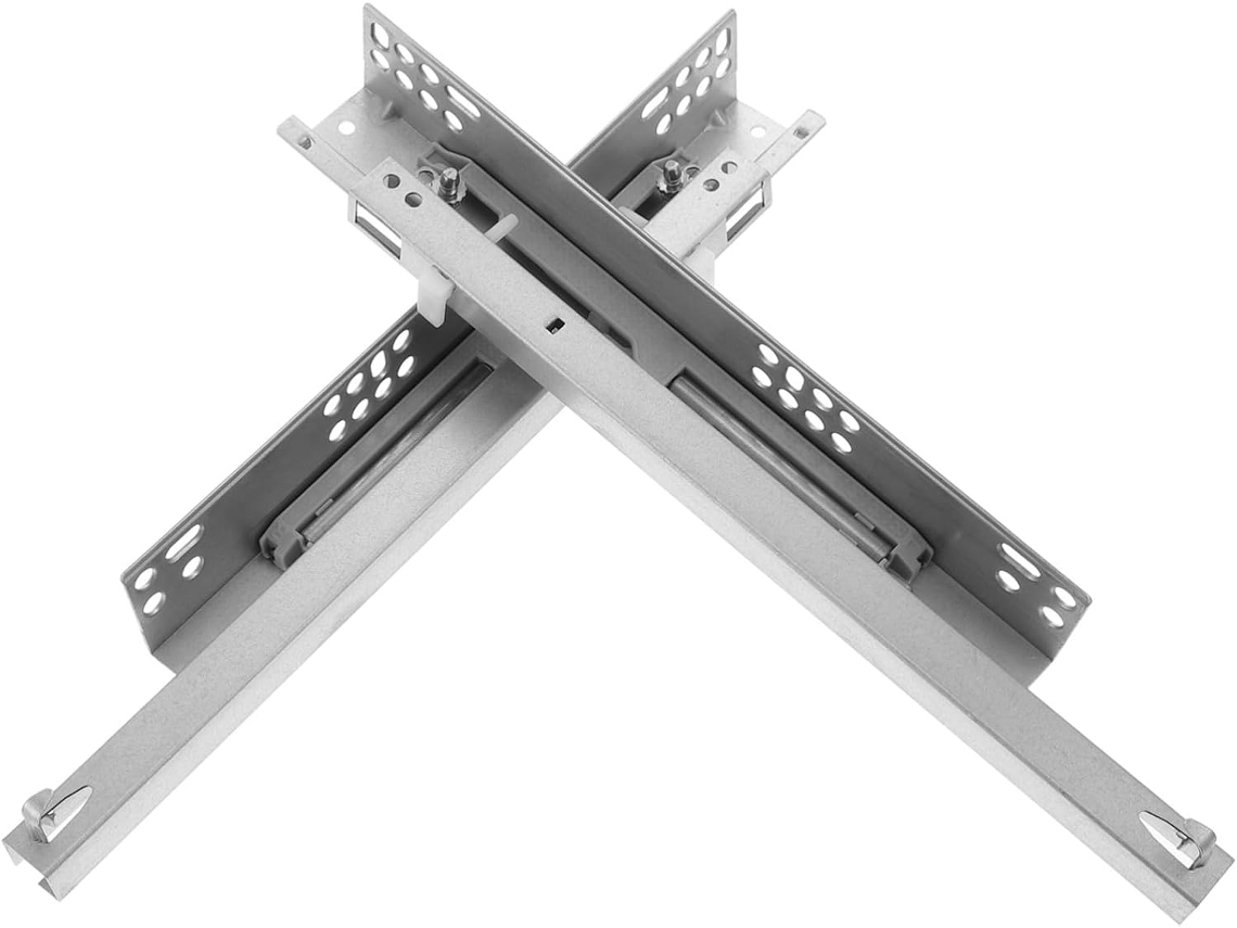 Corrediças Para Gavetas Garneck Heavy Duty Em Aço Laminado A Frio, 2 Peças, Substituição Para Armários, Fechamento Suave