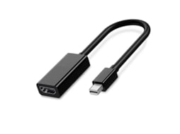 Cabo Adaptador Mini Dp para Hdmi para Apple Mac Macbook Pro Air Notebook Displayport Display Port Conversor Dp para Hdmi para Thinkpad Preto