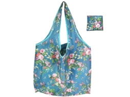 Conjunto de 4 Sacolas de Compras Dobráveis, Ideais para Compras no Supermercado e Feiras Livres GOKOCO (moonflower)