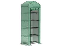 Estufa Porta Enrolar Prateleiras Inverno 69x49x193cm VELTRIX