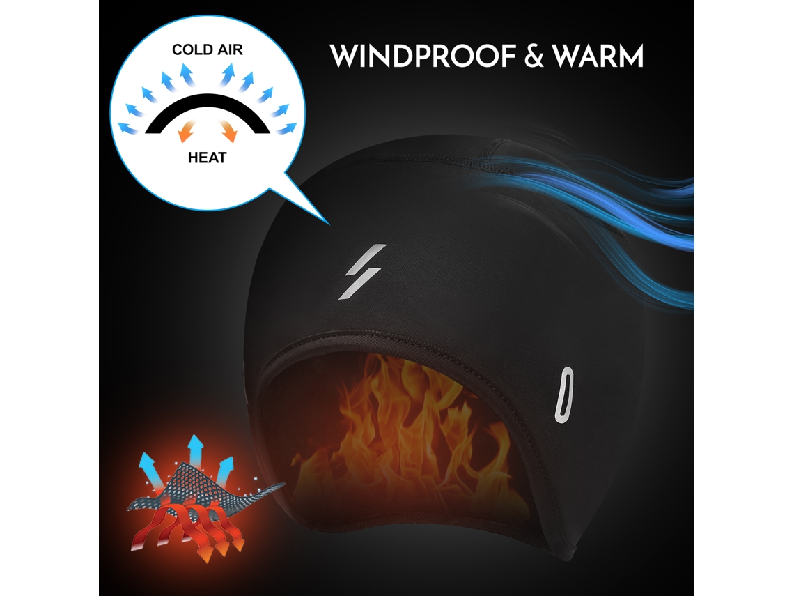 Boné De Ciclismo Inverno Com Aba E Protetor De Ouvido