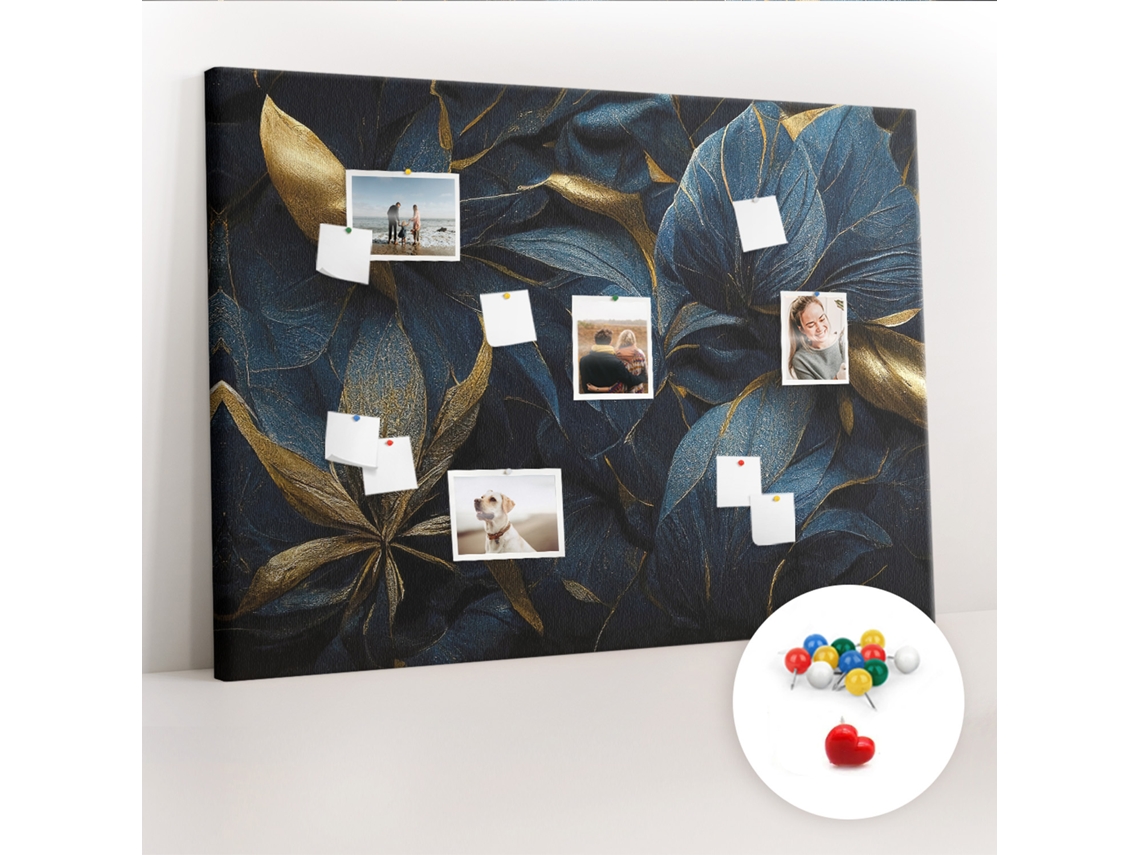 Lousa De Cortiça Flores Decorativas Para O Corredor Espelharte (140x100 Cm)