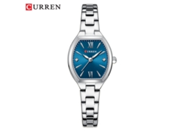 Relógio de Quartzo MDUG Casual com Grande Mostrador, Números Romanos, Pulseira de Aço e Design Minimalista (cinza Azul)