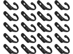 Ganchos De Parede Pequenos E Vintage Pretos Ultechnovo, 20 Unidades, Em Metal, Ideais Para Aventais De Cozinha E Uso Em
