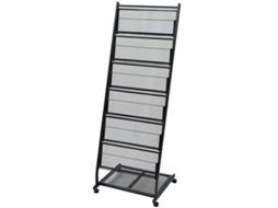 Porta-revistas A4 preto 47,5 x 43 x 133 cm DKD HOME DECOR