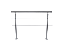 Corrimão De Escada Em Aço Inoxidável Laxiscreed 80x102,5 Cm Para Maior Segurança E Durabilidade
