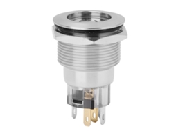 Interruptor Push button de Aço Inoxidável Auto blocante com Rótulo de Energia