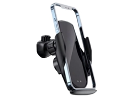 Carregador Carro Sem Qi Carregamento Rápido Auto Clamping Air Vent Car Phone para iPhone 11/13/12 YIZHOOD Preto