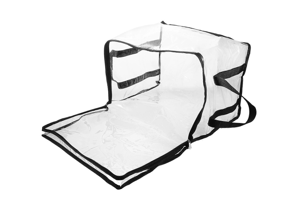 Caixa De Armazenamento Grande, Transparente E Dobrável Para Livros, Organizador Portátil De Pvc, 1 Pacote Olysi Shop