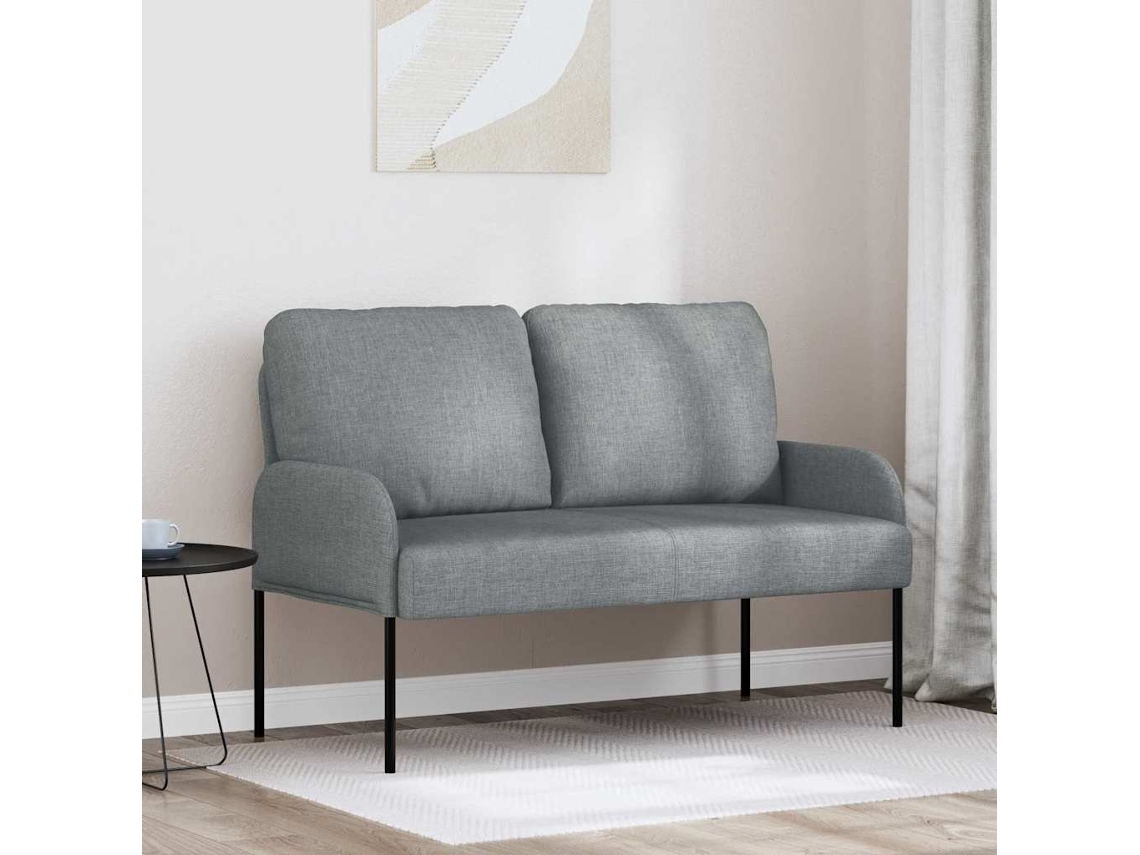Vidaxl Sofás Com Almofada 110cm Cinzento-claro Contraplacado