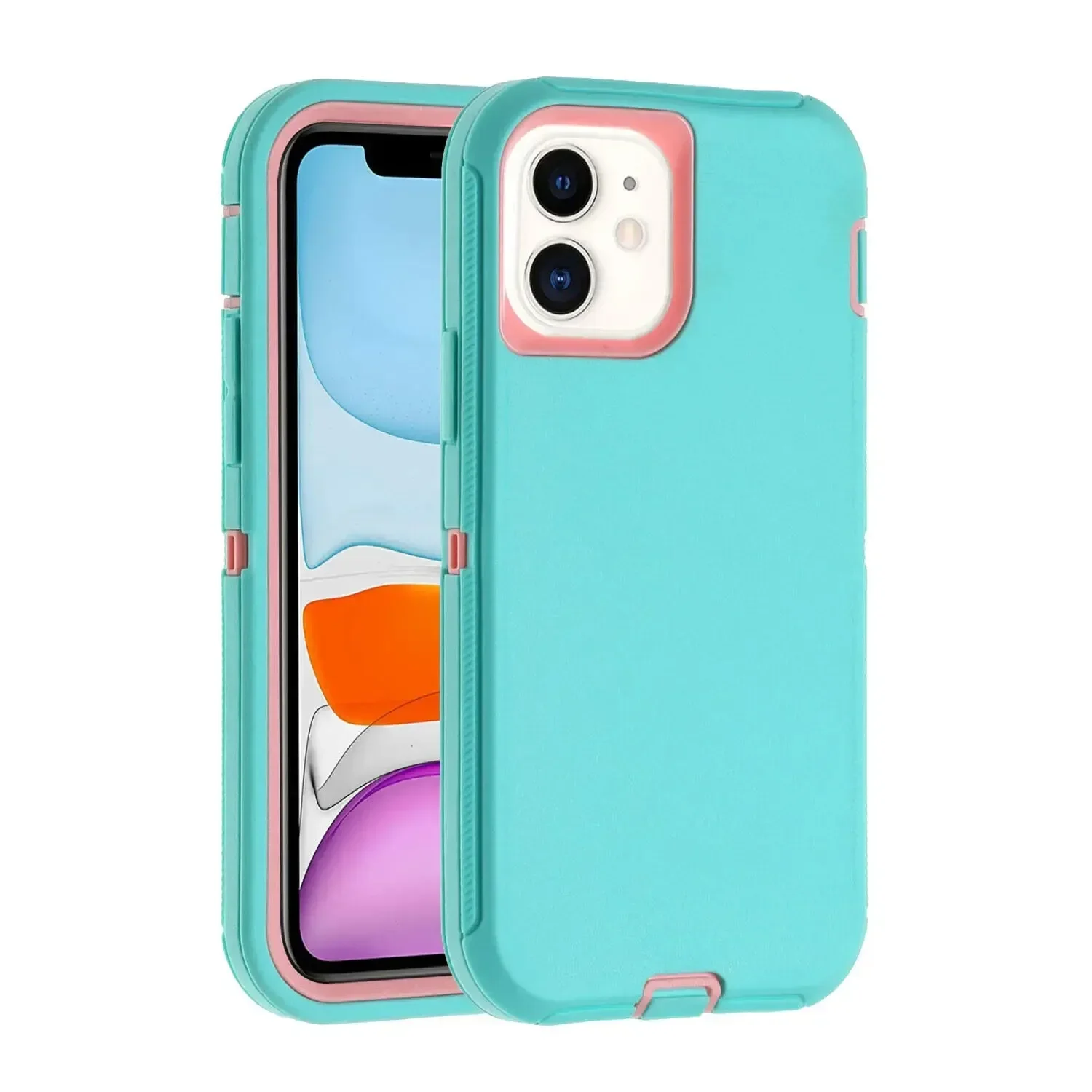 (azul Claro, Iphone 16 Plus) Capa Protetora 3 Em 1 Resistente A Impactos E Quedas, Robusta E Durável.