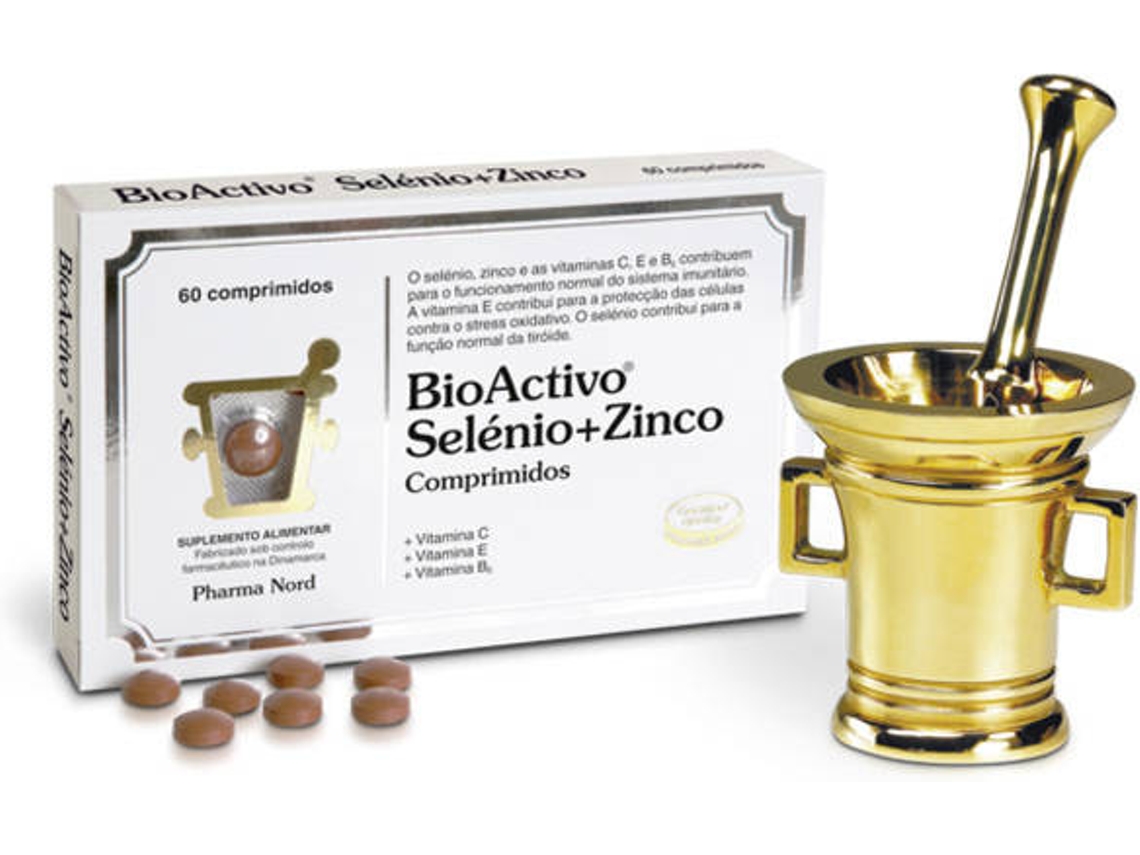 Comprimidos BIOACTIVO Selénio+Zinco 60Un