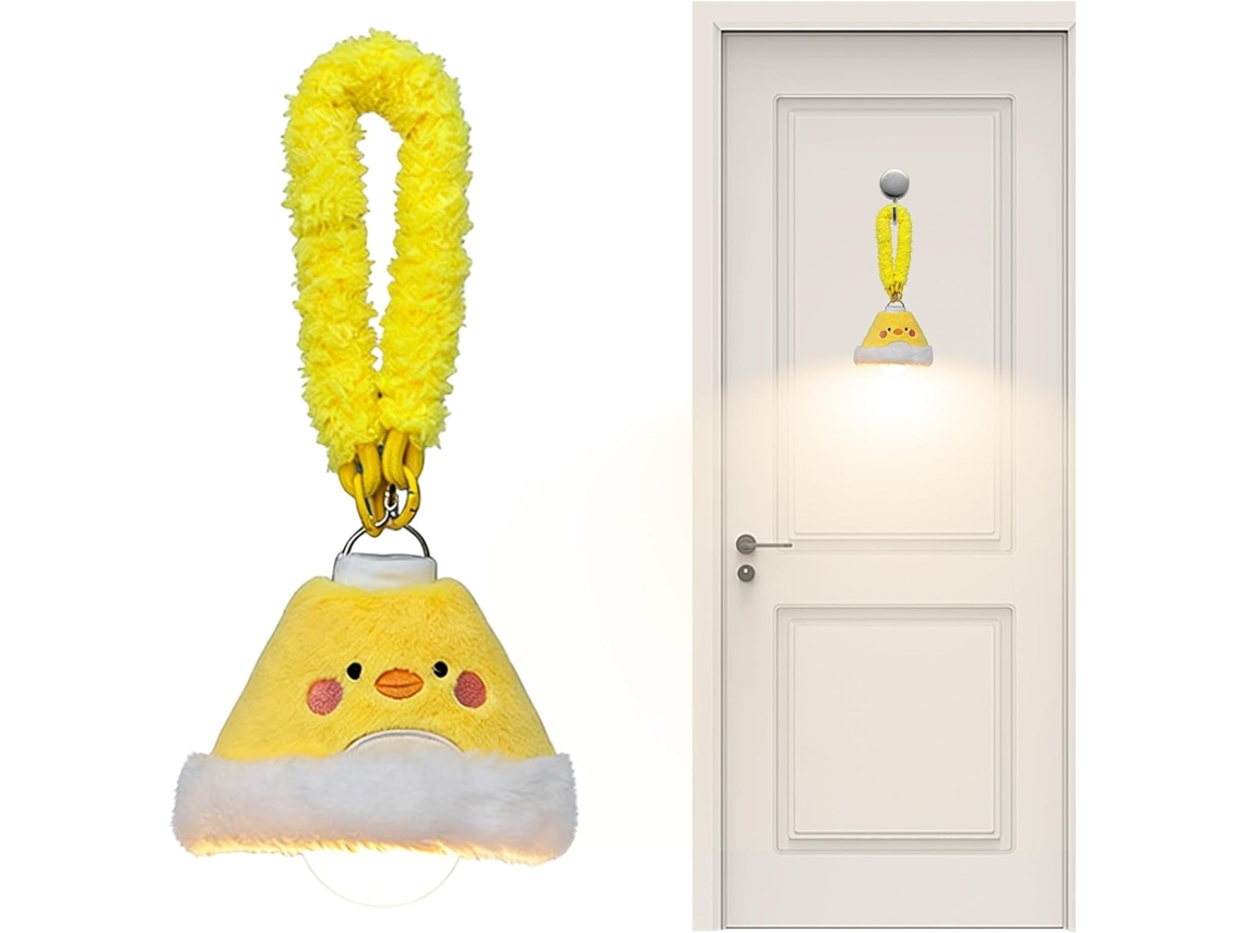 Iluminação noturna de parede em formato Pelúcia com design animado.