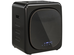 Secadora de Roupas 4 Kg com Timer e Programa Inteligente em Aço Inoxidável e Abs (48x40x56cm) preta ZENCORE SERVICES