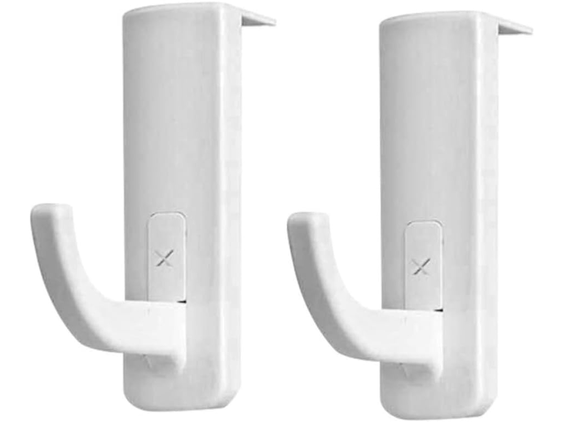 Valiclud Lote De 2 Crochets Adhésifs Para Casque Audio En Plastique Blanc Forte Adhérence, Support De For