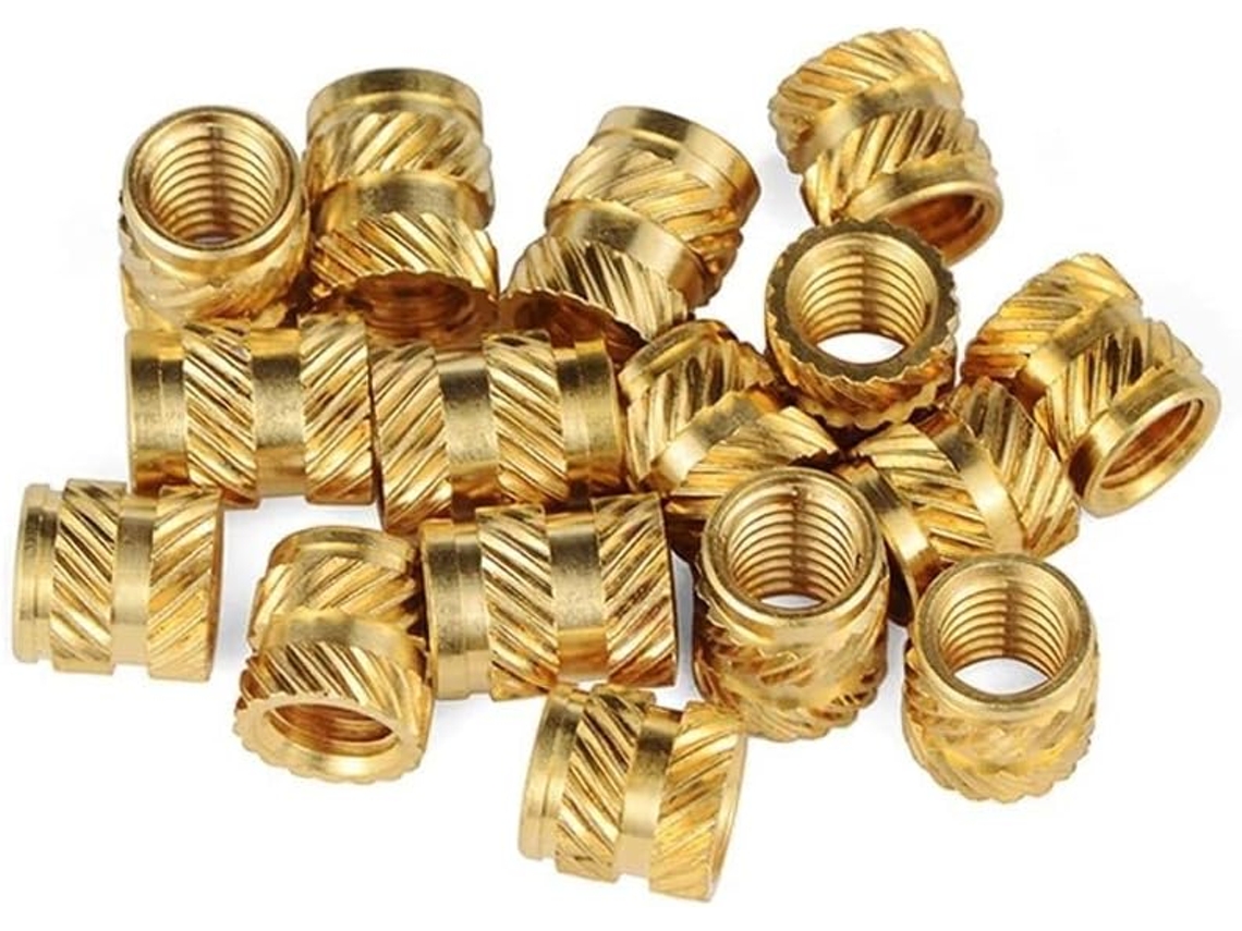 Chifres de Bronze Antigo, Chifres de Metal, Porcas de Encaixe M3 Com Fixação A Quente, Peças Embutidas Com Encaixe Por