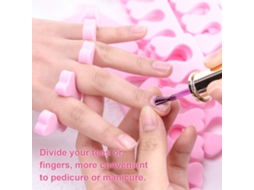 50 Peças Separador De Dedos De Espuma Macia Eva Para Unhas Ferramenta De Manicura E Pedicura