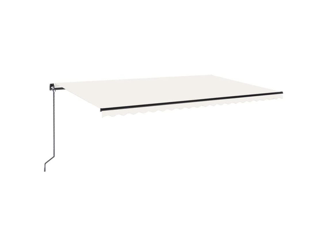 Toldo Retrátil Manual 500x300 Cm Cor Creme MAISON EXCLUSIVE