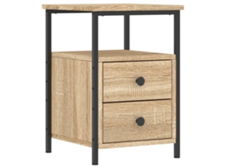 Mesa de Cabeceira Derivados de Madeira Carvalho Sonoma MAISON EXCLUSIVE (34x35,5x50 cm)