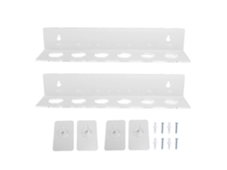 Rack de exibição para bolas, 2pcs, acrílico, parede, 12 bolas, ping pong, beisebol, decoração | S/MARCA