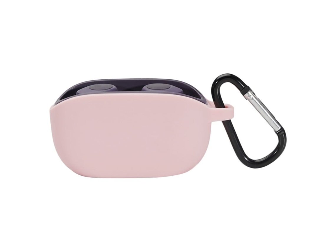 Capa De Silicone Com Fivela Para Jbl Wave 100 Tws Rosa Brilvibera