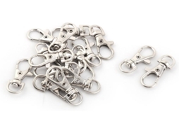 Conjunto De 16 Fivelas Gancho Rotativas Bagagem Ruilogod Em Metal, Tom Prateado